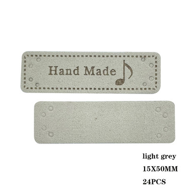 4 lehetőség Zene logó Kézzel készített bőr címkék ruházathoz Márka varrás címke zenéhez Ajándék név Kézzel készített bőr címke