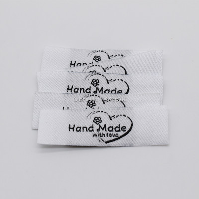 besplatna dostava veleprodajna ručno izrađena naljepnica/uradi sam darovna naljepnica/tkana naljepnica odjeće/glavna naljepnica odjeće/naljepnica lutke/naljepnica na ovratniku 200 kom puno