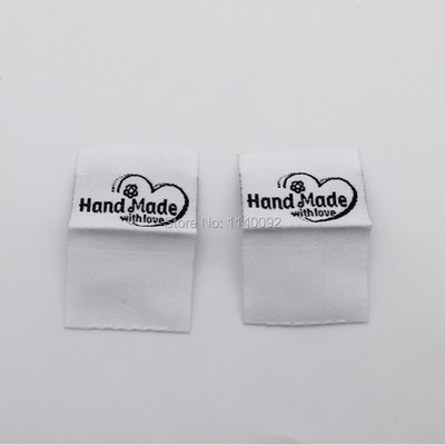 besplatna dostava veleprodajna ručno izrađena naljepnica/uradi sam darovna naljepnica/tkana naljepnica odjeće/glavna naljepnica odjeće/naljepnica lutke/naljepnica na ovratniku 200 kom puno