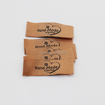 besplatna dostava veleprodajna ručno izrađena naljepnica/uradi sam darovna naljepnica/tkana naljepnica odjeće/glavna naljepnica odjeće/naljepnica lutke/naljepnica na ovratniku 200 kom puno