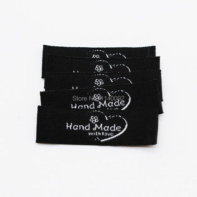 besplatna dostava veleprodajna ručno izrađena naljepnica/uradi sam darovna naljepnica/tkana naljepnica odjeće/glavna naljepnica odjeće/naljepnica lutke/naljepnica na ovratniku 200 kom puno