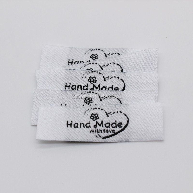 besplatna dostava veleprodajna ručno izrađena naljepnica/uradi sam darovna naljepnica/tkana naljepnica odjeće/glavna naljepnica odjeće/naljepnica lutke/naljepnica na ovratniku 200 kom puno