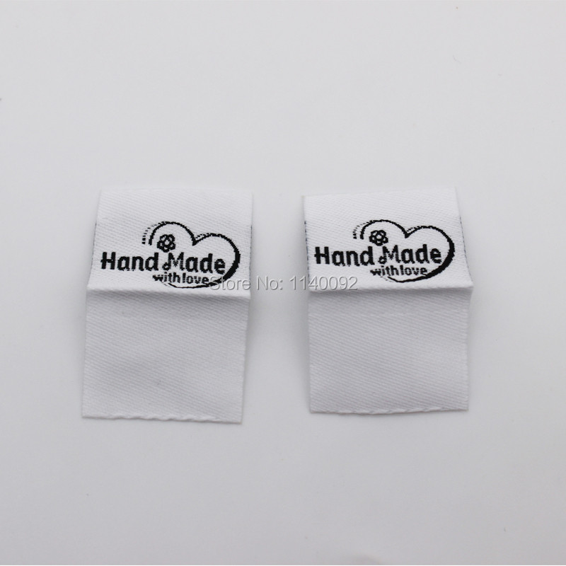 besplatna dostava veleprodajna ručno izrađena naljepnica/uradi sam darovna naljepnica/tkana naljepnica odjeće/glavna naljepnica odjeće/naljepnica lutke/naljepnica na ovratniku 200 kom puno