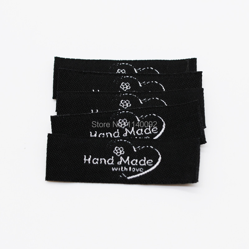 besplatna dostava veleprodajna ručno izrađena naljepnica/uradi sam darovna naljepnica/tkana naljepnica odjeće/glavna naljepnica odjeće/naljepnica lutke/naljepnica na ovratniku 200 kom puno