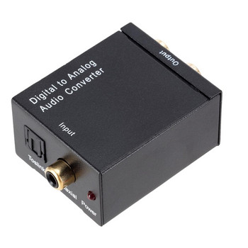 Grwibeou RCA R/L Цифрово-аналогов аудио конвертор Коаксиален към аналогов адаптер DAC Изход за усилвател Оптичен цифров аудио SPDIF