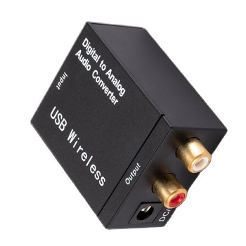 Μετατροπέας ψηφιακού σε αναλογικό ήχου Συμβατό με Bluetooth Οπτική ίνα Toslink ομοαξονικό σήμα σε αποκωδικοποιητή ήχου RCA R/L SPDIF DAC