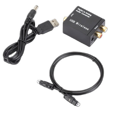 Digitális-analóg audio konverter Bluetooth-kompatibilis optikai szál Toslink koaxiális jel RCA R/L audio dekóderhez SPDIF DAC