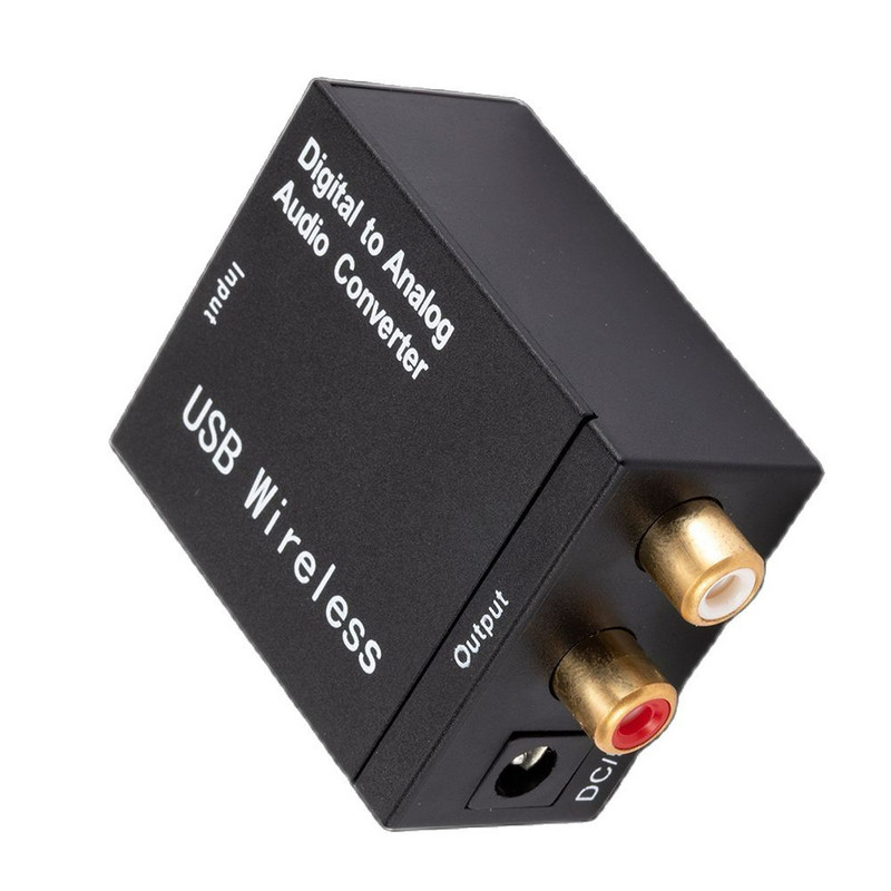 Digitalno-analogni audio konverter Bluetooth-kompatibilno optičko vlakno Toslink koaksijalni signal u RCA R/L audio dekoder SPDIF DAC