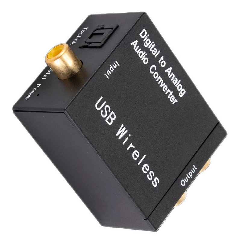 Digitalno-analogni audio konverter Bluetooth-kompatibilno optičko vlakno Toslink koaksijalni signal u RCA R/L audio dekoder SPDIF DAC