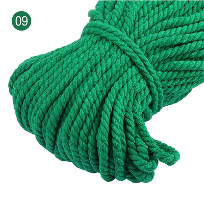 5 mm šareno pamučno uže DIY 10 metara/rola upletena okrugla pamučna užad pamučno uže Odjeća na izvlačenje uže upleteno uže