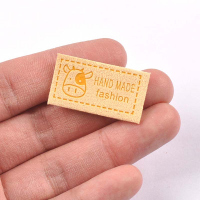 20 kom Mliječne krave s uzorkom naljepnica za odjeću s reljefnim oznakama DIY naljepnica za zastavu za dodatke za šivanje odjeće 18x33 mm cp3083