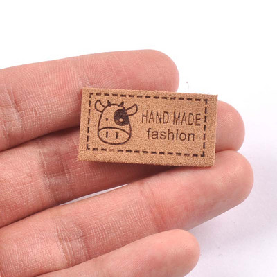 20 kom Mliječne krave s uzorkom naljepnica za odjeću s reljefnim oznakama DIY naljepnica za zastavu za dodatke za šivanje odjeće 18x33 mm cp3083