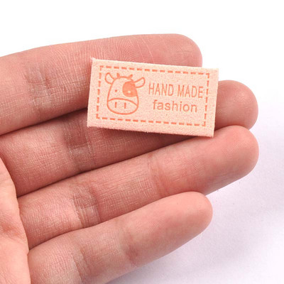 20 kom Mliječne krave s uzorkom naljepnica za odjeću s reljefnim oznakama DIY naljepnica za zastavu za dodatke za šivanje odjeće 18x33 mm cp3083