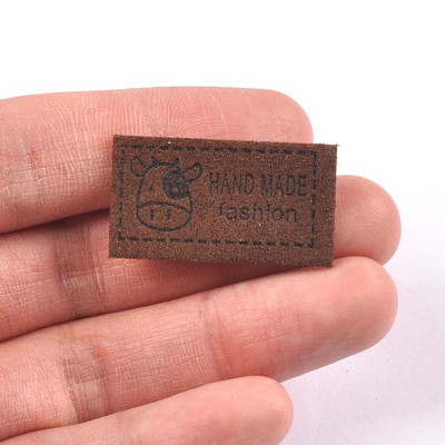 20 kom Mliječne krave s uzorkom naljepnica za odjeću s reljefnim oznakama DIY naljepnica za zastavu za dodatke za šivanje odjeće 18x33 mm cp3083