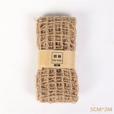 2 metra/rola Konop od jute od konoplje tkana vrpca Više stilova Odjeća Cipele i šeširi Dodaci Kreativni DIY festivalski ukrasi