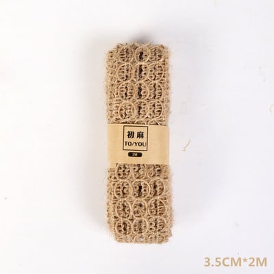 2 metra/rola Konop od jute od konoplje tkana vrpca Više stilova Odjeća Cipele i šeširi Dodaci Kreativni DIY festivalski ukrasi
