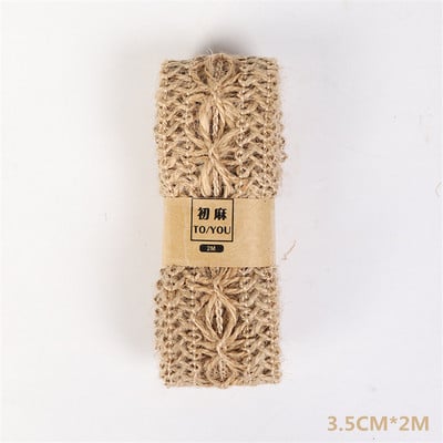 2 metra/rola Konop od jute od konoplje tkana vrpca Više stilova Odjeća Cipele i šeširi Dodaci Kreativni DIY festivalski ukrasi