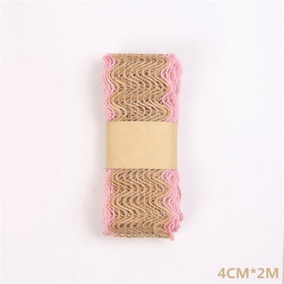 2 metra/rola Konop od jute od konoplje tkana vrpca Više stilova Odjeća Cipele i šeširi Dodaci Kreativni DIY festivalski ukrasi