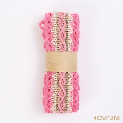 2 metra/rola Konop od jute od konoplje tkana vrpca Više stilova Odjeća Cipele i šeširi Dodaci Kreativni DIY festivalski ukrasi