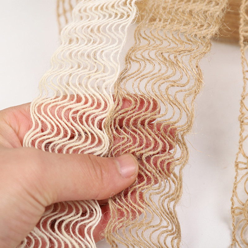 2 metra/rola Konop od jute od konoplje tkana vrpca Više stilova Odjeća Cipele i šeširi Dodaci Kreativni DIY festivalski ukrasi