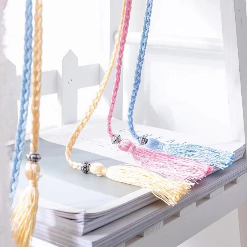 Női Bohém stílusú fonott bojtos öv divatos női szövött csomóval díszített deréklánc derékkötél kiegészítők