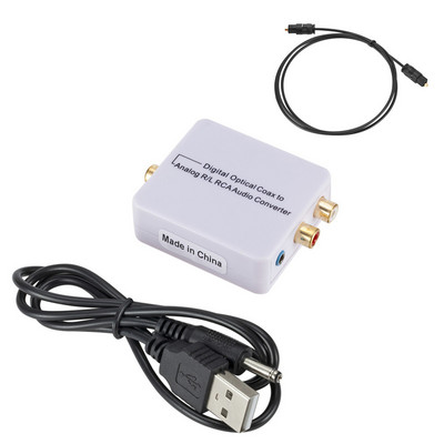 Digitalno-analogni audio konverter 3,5 mm optičko vlakno Toslink koaksijalni signal u RCA R/L audio dekoder SPDIF ATV DAC pojačalo