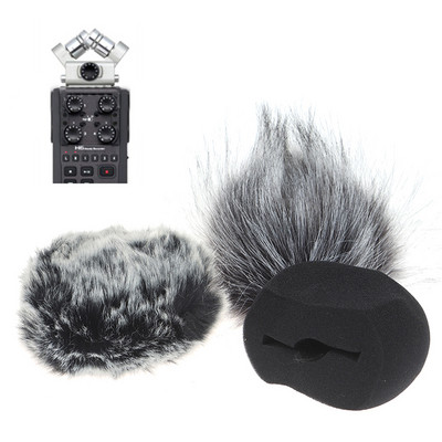 Foam Mic Wind Cover Furry Windscreen Muff for ZOOM H5 H6 Recorder Microphone
