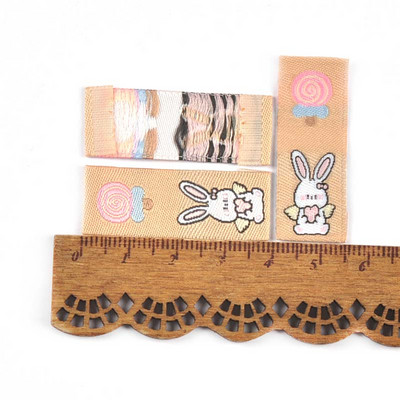 50 ks kreslených štítkov s zajačikom/mrkvou pre deti, tašky, oblečenie, šijacie doplnky, DIY remeselné potreby, ručne vyrobené štítky, domáce dekorácie C3575