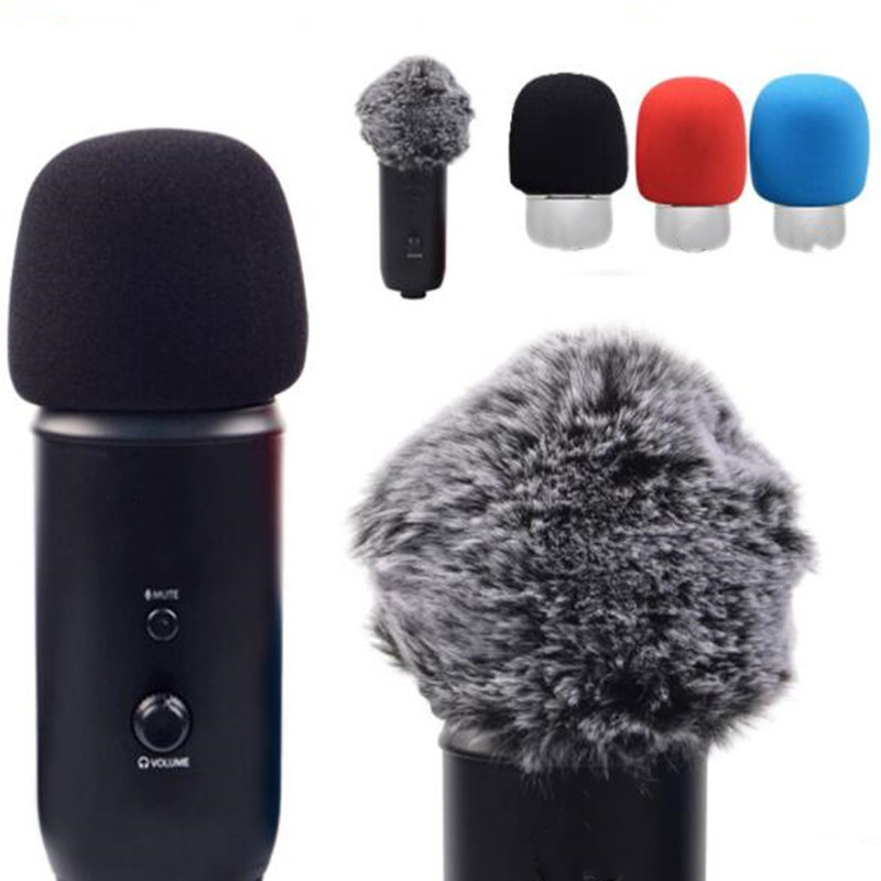 Pjenasti vjetrobran s mikrofonom s pop filterom kompatibilan s Blue Yeti Pro USB mikrofonom, poklopcem za mikrofon koji filtrira neželjene zvukove snimanja