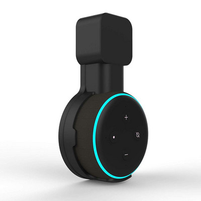 Държач за монтиране на стена Echo Dot, скоба за управление на кабела за високоговорител Alexa Echo Dot 3-то поколение (щепсел EU US UK)