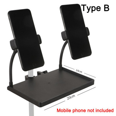 Ladica za zvučnu karticu, postolje za mobilni telefon, stezaljka, 1/4 inča, plastični stalak za živi mikrofon s navojem, prikladan za nosač stativa