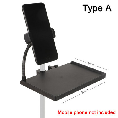 Ladica za zvučnu karticu, postolje za mobilni telefon, stezaljka, 1/4 inča, plastični stalak za živi mikrofon s navojem, prikladan za nosač stativa