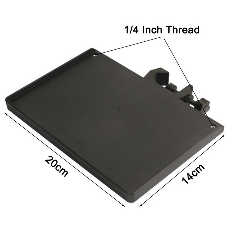 Ladica za zvučnu karticu, postolje za mobilni telefon, stezaljka, 1/4 inča, plastični stalak za živi mikrofon s navojem, prikladan za nosač stativa