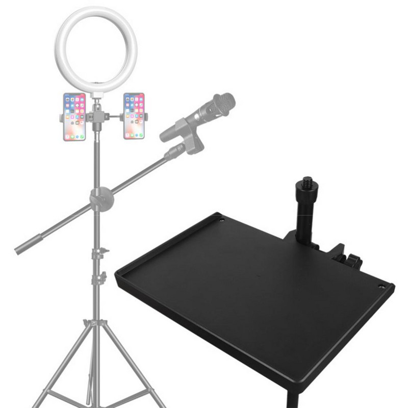 Ladica za zvučnu karticu, postolje za mobilni telefon, stezaljka, 1/4 inča, plastični stalak za živi mikrofon s navojem, prikladan za nosač stativa