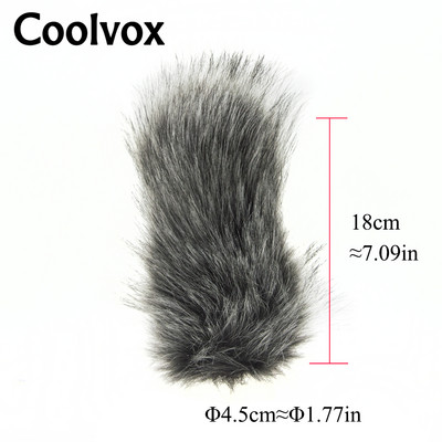 Pulover rezistent la vânt pentru interviu Microfon Cameră în aer liber Film și televiziune Fotografiere Microfon blană Parbriz Capac manșon