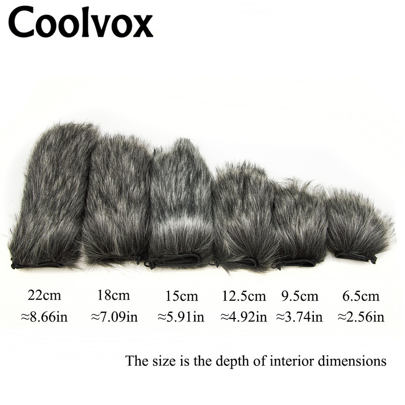 Pulover rezistent la vânt pentru interviu Microfon Cameră în aer liber Film și televiziune Fotografiere Microfon blană Parbriz Capac manșon