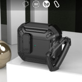 Луксозен калъф за слушалки с превключвател за Airpods Pro 2 3 Калъф Удароустойчив капак за Apple Air pods Pro 2 3 2021 Калъфи Аксесоари Ключодържател