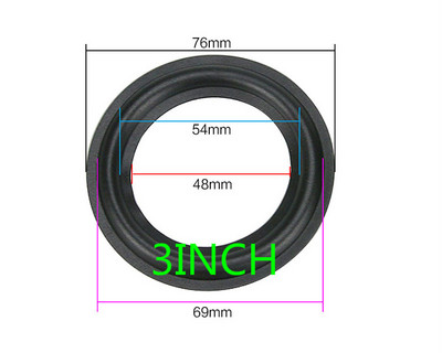 Difuzor de dimensiune nouă Accesorii de reparație pentru suspensie surround din cauciuc pentru 2 inch 2,5 inch 3,5 inch 4inch 4,5 inch 5,25 inch 6,5 inch 8 inch