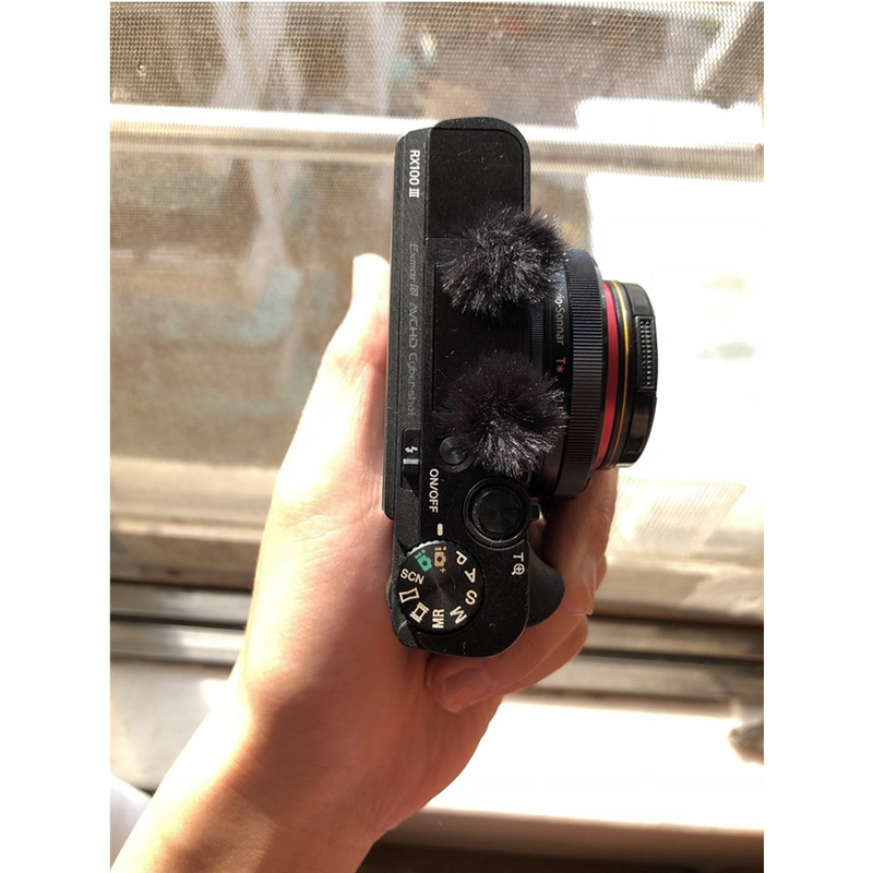 10PCS Dead Cat Micromuff originalni prigušivač za vjetar za SonyDSCRx100 RX100IV RX100M5 poklopac mikrofona za vjetar za seriju Sony