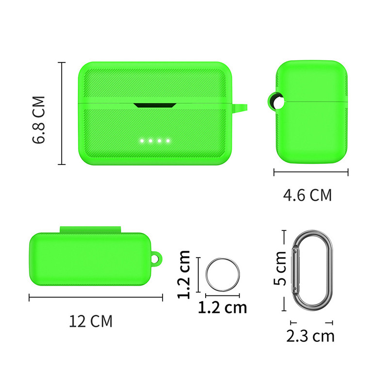 Zaštitna futrola za bežični mikrofon Kutija za punjenje mikrofona za DJI Action 2/OM 5 Silikonska mekana zaštitna školjka DJI Dodaci za mikrofon