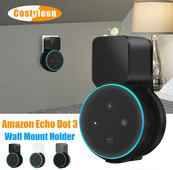 Държач за стенен монтаж Echo Dot, закачалка за високоговорител Аксесоари за пестене на място Вградено управление на кабела за високоговорител Echo Dot 3 САЩ ЕС UK Щепсел