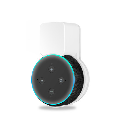Държач за стенен монтаж Echo Dot, закачалка за високоговорител Аксесоари за пестене на място Вградено управление на кабела за високоговорител Echo Dot 3 САЩ ЕС UK Щепсел