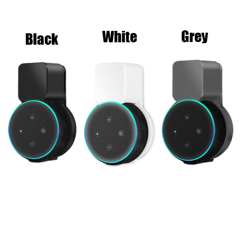 Suport pentru montare pe perete Echo Dot, suport pentru difuzor Accesorii care economisesc spațiu Sistem de gestionare a cablurilor încorporat pentru difuzorul Echo Dot 3 Conexiune SUA UE UK