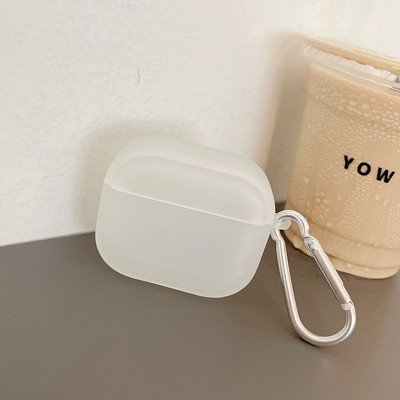 Jednostavna Laser Pearl Heart torbica za slušalice za slušalice AirPods 2 Pro 3 generacije Kutija za punjenje Zaštitna maska za Air pods privjesak