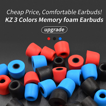 Ready KZ Memory Foam Noise Isolating Comfortble Оригинални накрайници за уши Подложки за уши Слушалки за поставяне в ушите за ZSX ZS10 Pro S1 E10 T1