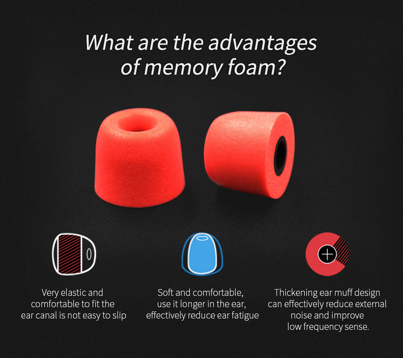 Ready KZ memorijska pjena za izolaciju buke Udobne originalne jastučići za uši Jastučići za uši Slušalice za uši za ZSX ZS10 Pro S1 E10 T1