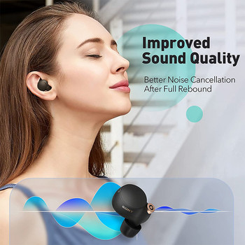 Резервни накрайници за уши от мемори пяна Възглавнички за уши за Sony WF-1000XM4 WF-1000XM3 Накрайници за уши Противоплъзгащи се тапи за уши Аксесоари за слушалки