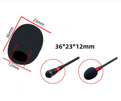 Zamjena štitnika za mikrofon od 60 komada, spužvaste navlake za vjetrobransko staklo za mikrofon na reveru