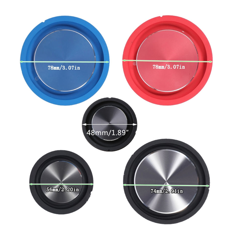 2PCS Bass Radijator Membrana zvučnika Pomoćna membrana za jačanje bas vibracija Pasivni radijator za Woofer zvučnik DIY Kits