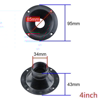 3-palcový 80 mm malý výškový reproduktor s plastovým závitom, ústie 34 mm, príslušenstvo na opravu reproduktorov 4-palcový 95 mm, 2 ks